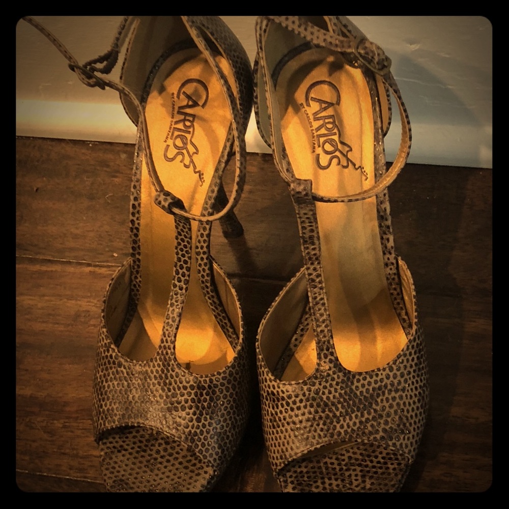 Carlos T-Strap Heels